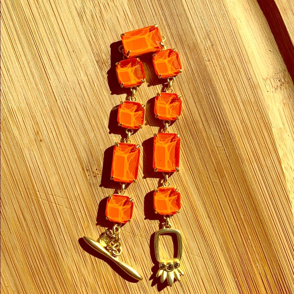 Mermaid glass pineapple toggle bracelet